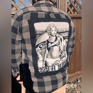 Seahawks Upcycled Flannel